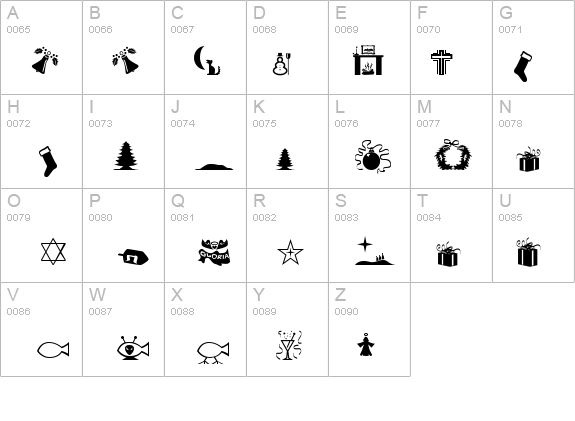 Xmas 97 details - Free Fonts at FontZone.net