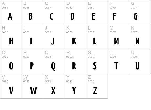 Yanone Kaffeesatz Bold details - Free Fonts at FontZone.net