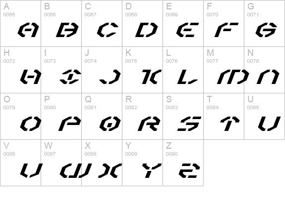 Year 3000 Expanded Italic details - Free Fonts at FontZone.net