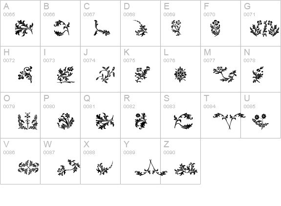 YY Old English Dingbats  details - Free Fonts at FontZone.net