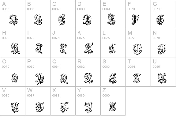 ZendaEmbossed details - Free Fonts at FontZone.net