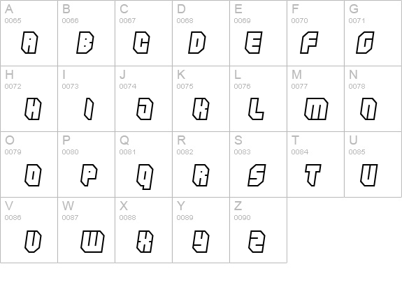 Zipper blues Outline details - Free Fonts at FontZone.net