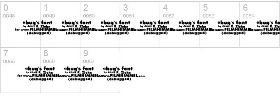 a bug's life - debugged details - Free Fonts at FontZone.net