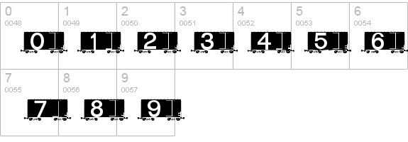 AlphabetTrainBoxcar details - Free Fonts at FontZone.net