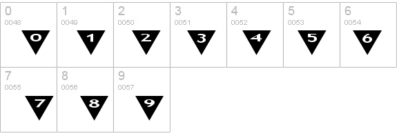 AlphaShapes triangles 2 details - Free Fonts at FontZone.net