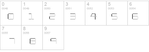 Amaya Technical Dots Regular details - Free Fonts at FontZone.net