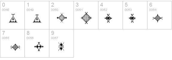 Amazigh Motifs details - Free Fonts at FontZone.net