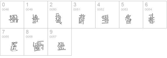 Armaggedon Industrial Hollow details - Free Fonts at FontZone.net