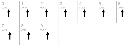 Arrows1 details - Free Fonts at FontZone.net