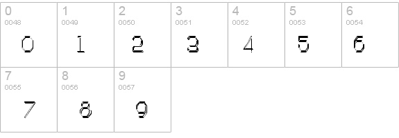 Artlook 3-D Narrower details - Free Fonts at FontZone.net