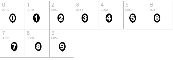 Balloons Normal details - Free Fonts at FontZone.net