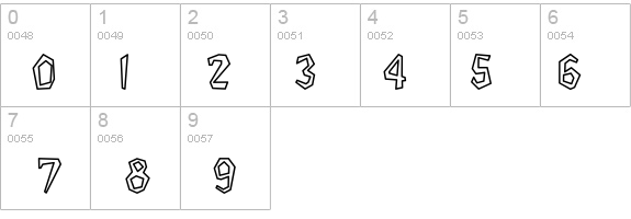 Bedrock-Light Hollow Bold details - Free Fonts at FontZone.net