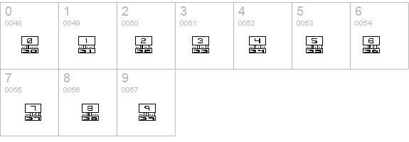 Binary BRK details - Free Fonts at FontZone.net