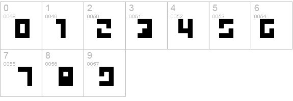 bit-01:cube 16 remix details - Free Fonts at FontZone.net