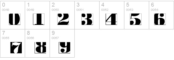 BodoblackSquaresInvers details - Free Fonts at FontZone.net