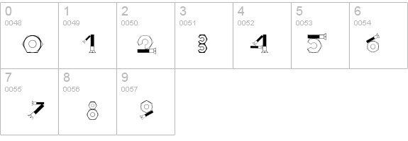 Boulons Tryout details - Free Fonts at FontZone.net