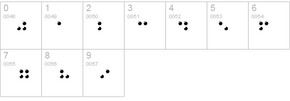 Braille 3D details - Free Fonts at FontZone.net