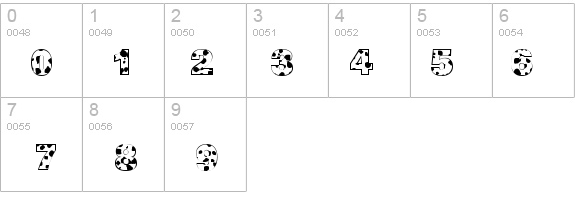 Cow-Spots details - Free Fonts at FontZone.net