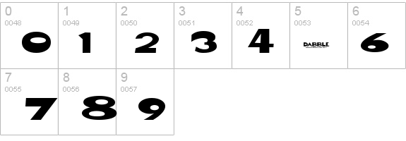 Dabble(eval) details - Free Fonts at FontZone.net