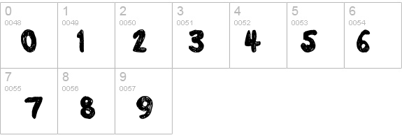 daub details - Free Fonts at FontZone.net