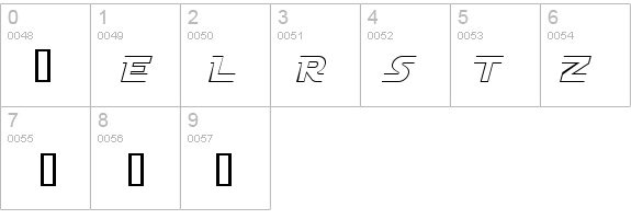 Distant Galaxy AltOutline Italic details - Free Fonts at FontZone.net