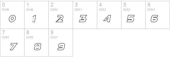 Distant Galaxy Outline Italic details - Free Fonts at FontZone.net