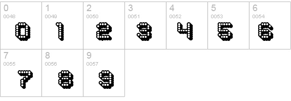 Dots All For Now 3D JL details - Free Fonts at FontZone.net