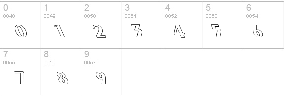 Exotic Bold Hollow Lefty details - Free Fonts at FontZone.net