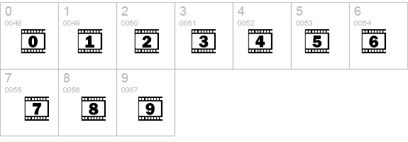 FilmStrip details - Free Fonts at FontZone.net