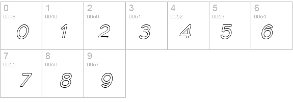 Florencesans Outline Italic details - Free Fonts at FontZone.net