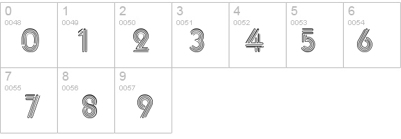 Glass TubesFour details - Free Fonts at FontZone.net