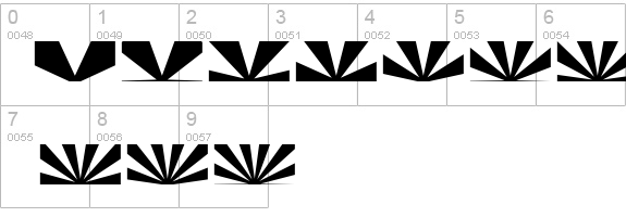 Half SunBurst-w4-02 details - Free Fonts at FontZone.net