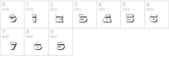 Han Solo Shadow Laser details - Free Fonts at FontZone.net