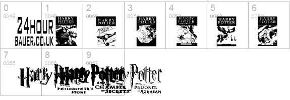 Harry Potter and the Dingbats details - Free Fonts at FontZone.net