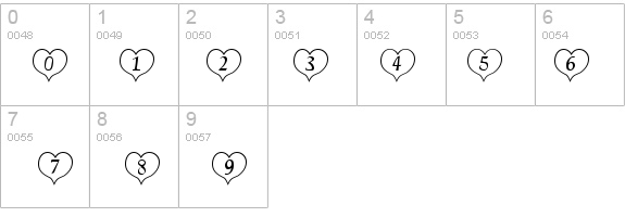 HeartWhite Becker details - Free Fonts at FontZone.net