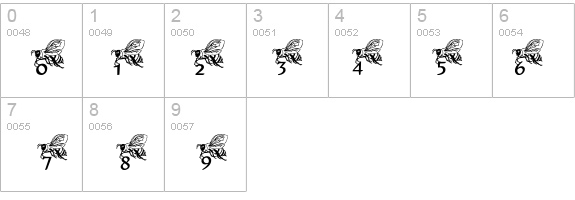 Helpful Hunny Bee details - Free Fonts at FontZone.net