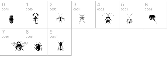 Insectile details - Free Fonts at FontZone.net