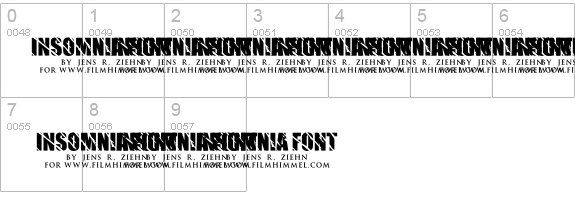 Insomnia details - Free Fonts at FontZone.net