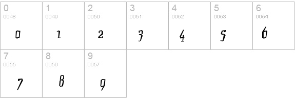 JacqueSlim details - Free Fonts at FontZone.net