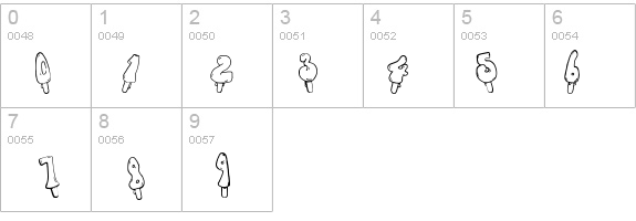 Jenna's Popsicles details - Free Fonts at FontZone.net