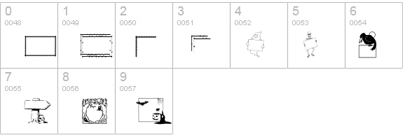 LCR Frightful Frames  details - Free Fonts at FontZone.net