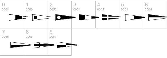 Maritime Flags details - Free Fonts at FontZone.net