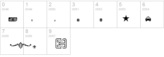 Matica-Dingbats details - Free Fonts at FontZone.net