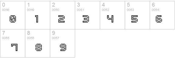 Outline Pixel-7 details - Free Fonts at FontZone.net