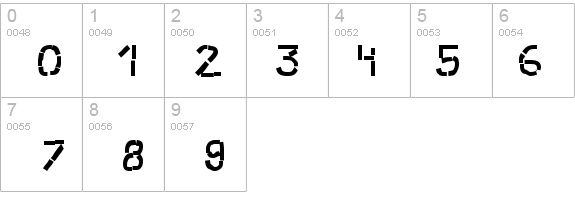 Parts details - Free Fonts at FontZone.net