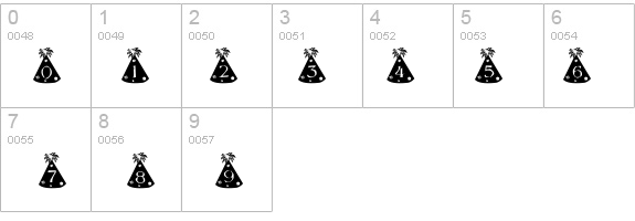 Party Hats details - Free Fonts at FontZone.net