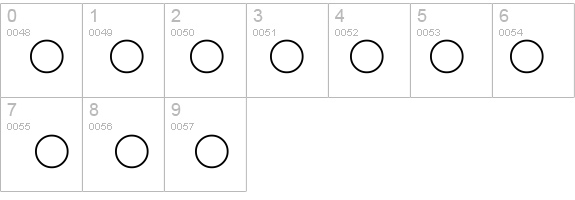 Pie charts for maps details - Free Fonts at FontZone.net