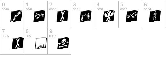 PiratsSymbolsArtefacts details - Free Fonts at FontZone.net