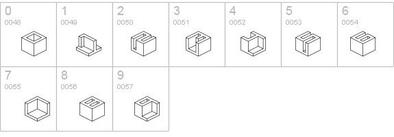 Qbicle 4 BRK details - Free Fonts at FontZone.net