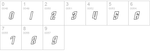 SF Archery Black SC Outline Oblique details - Free Fonts at FontZone.net